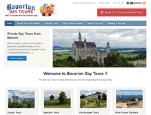 Tablet Screenshot of bavariandaytours.com